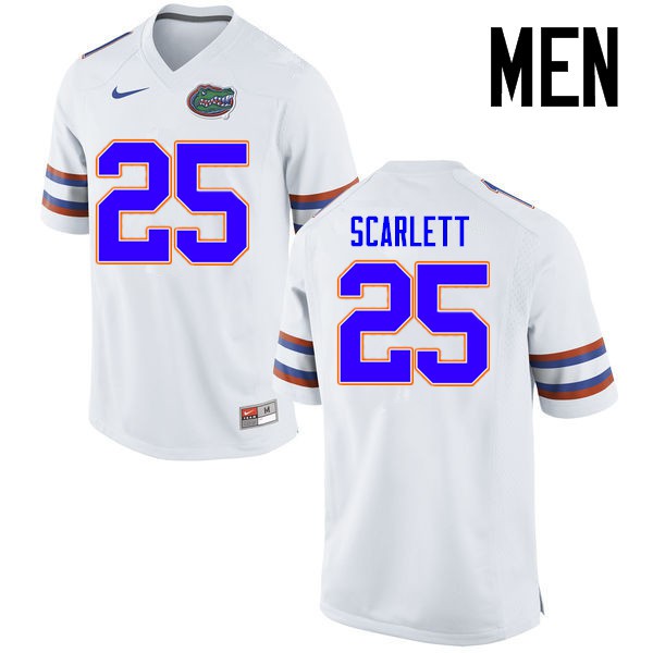 Florida Gators Men #25 Jordan Scarlett College Football Jerseys White